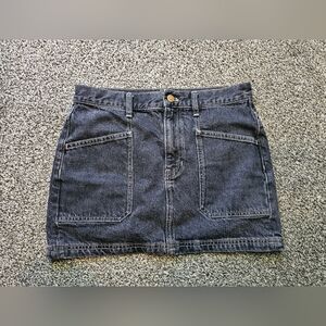 Madewell Black Denim Skirt sz 26
